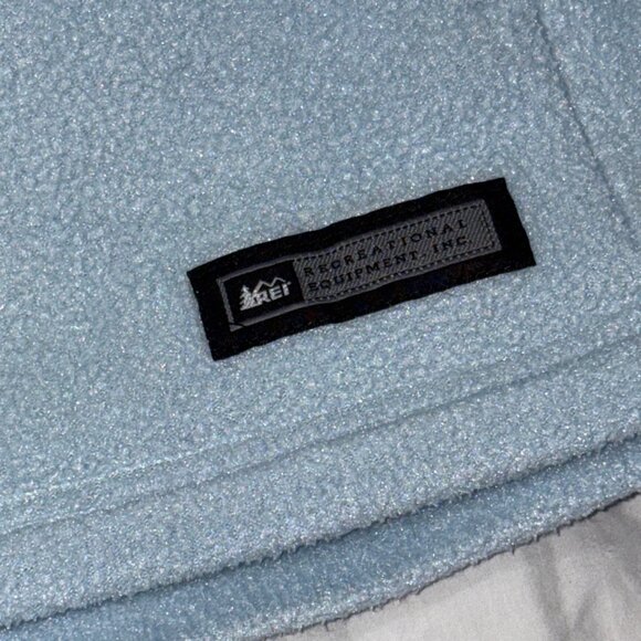 Vintage REI Womens Blue Fleece Full Zip Jacket Outdoor Size M Medium - Picture 8 of 8